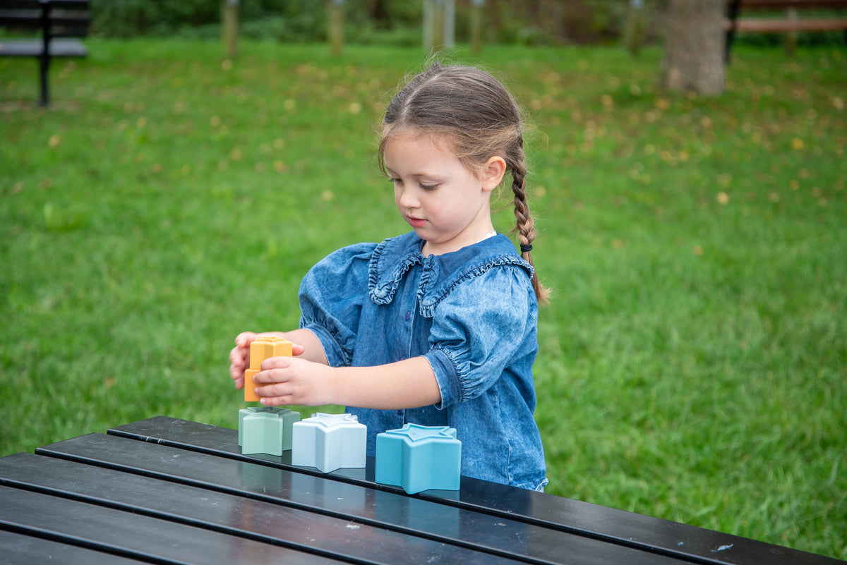 Tickit Silisoft Round Stacking Cups (neutral) Pk5