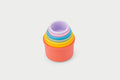 Tickit Silisoft Round Stacking Cups (Rainbow) Pk7