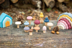 Tickit Silisoft Woodland Mushrooms (earth) Pk12 FSC 100%