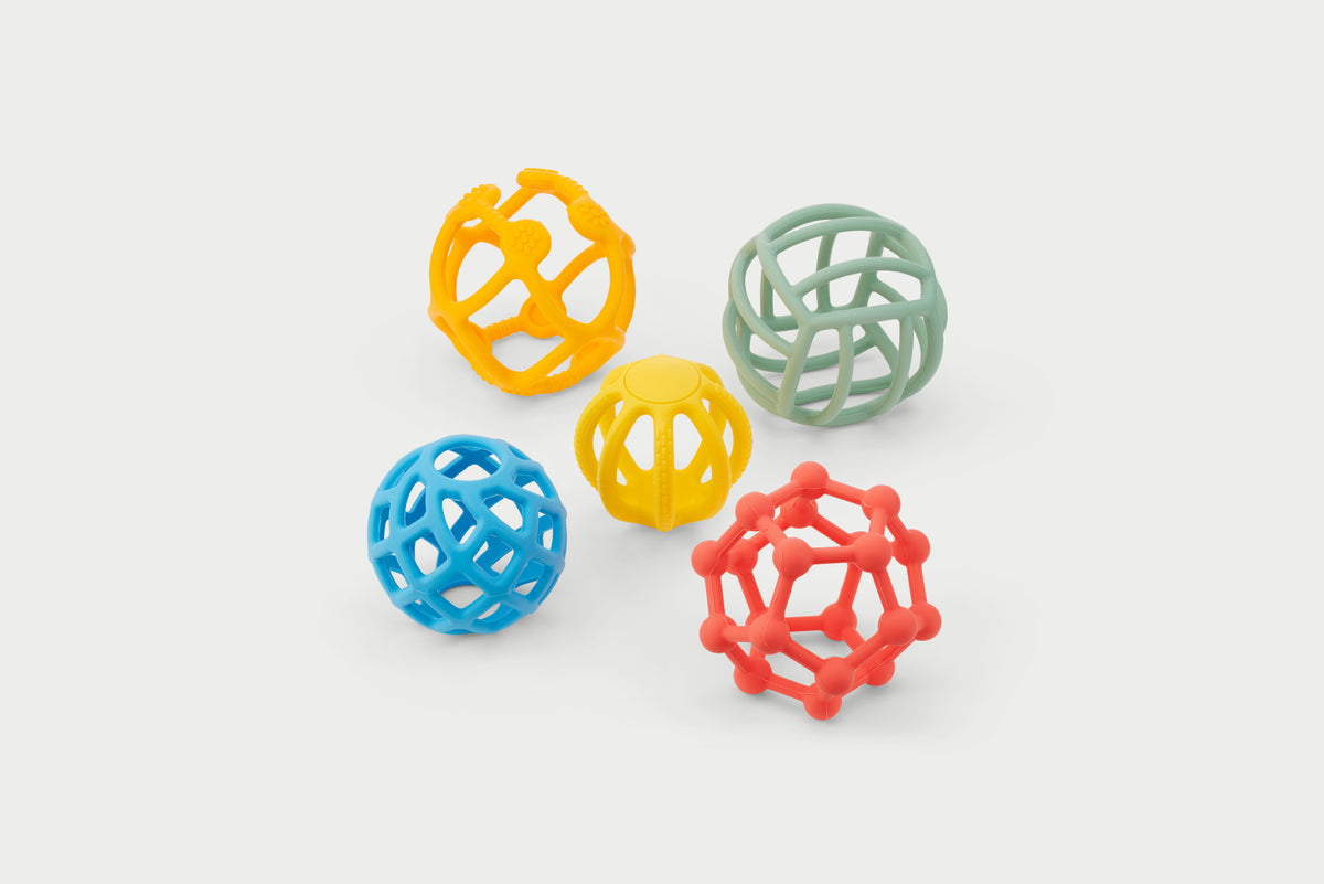 Tickit Silisoft Flexible Balls (Rainbow) Pk5