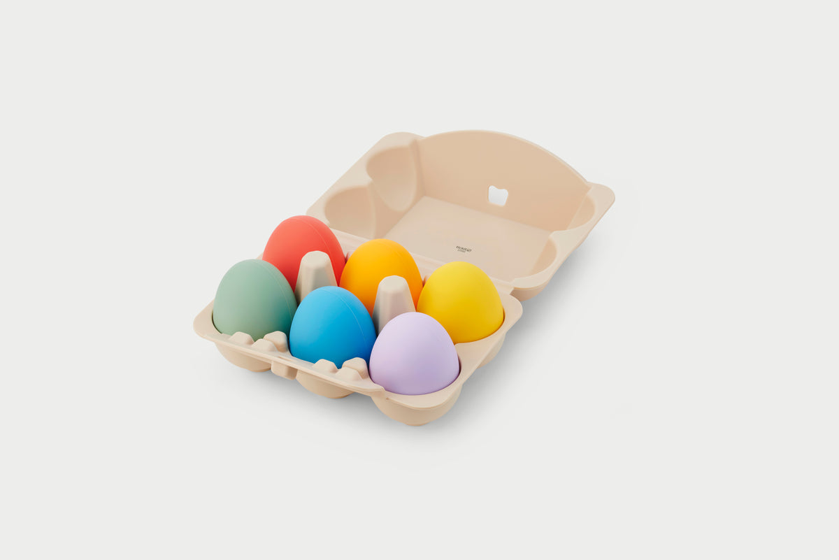 Tickit Silisoft Sensory Eggs (Rainbow) Pk6
