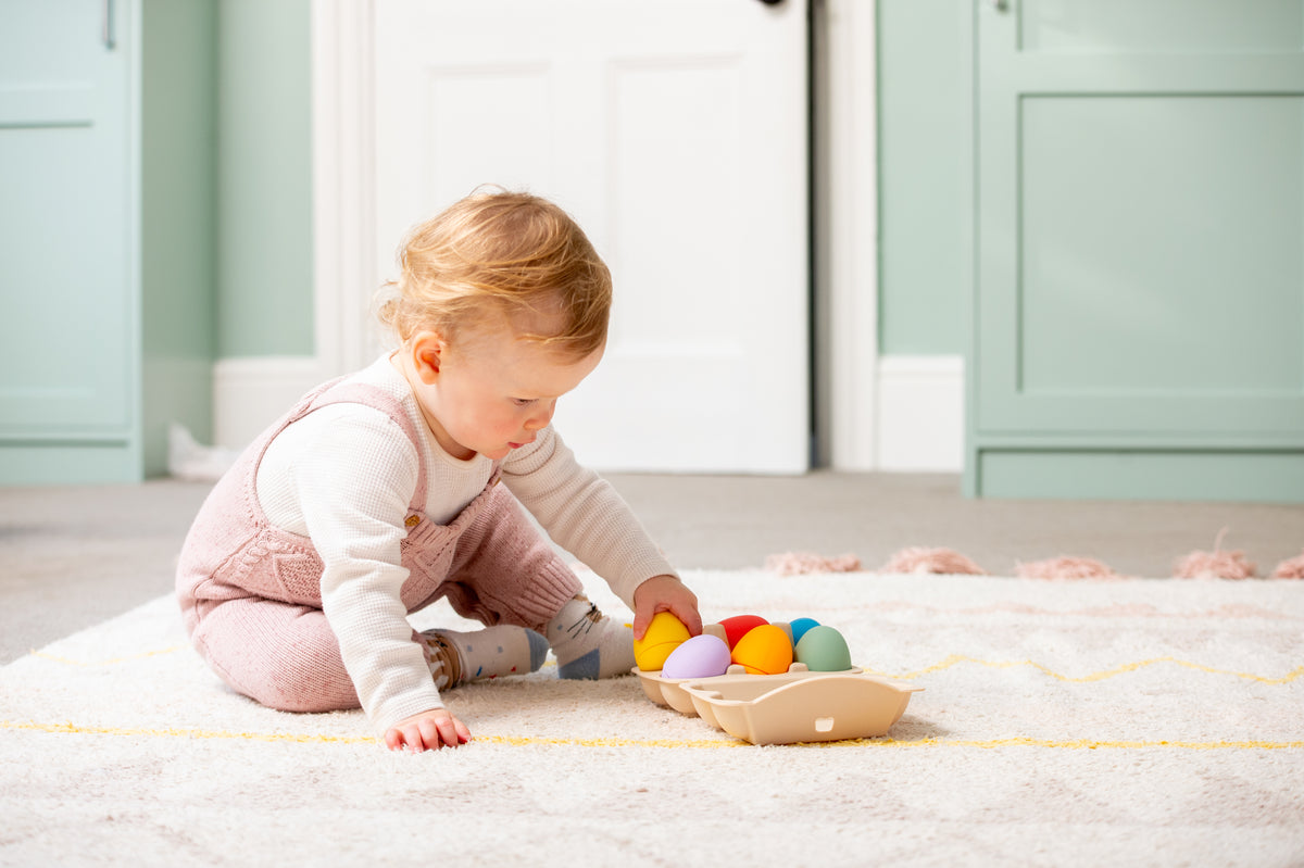 Tickit Silisoft Sensory Eggs (Rainbow) Pk6