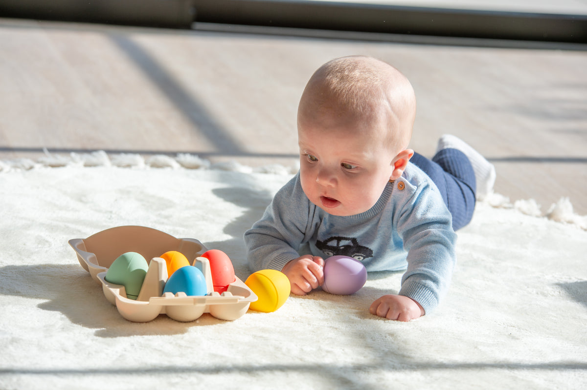 Tickit Silisoft Sensory Eggs (Rainbow) Pk6
