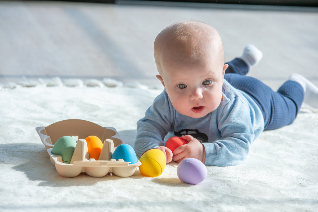 Tickit Silisoft Sensory Eggs (Rainbow) Pk6