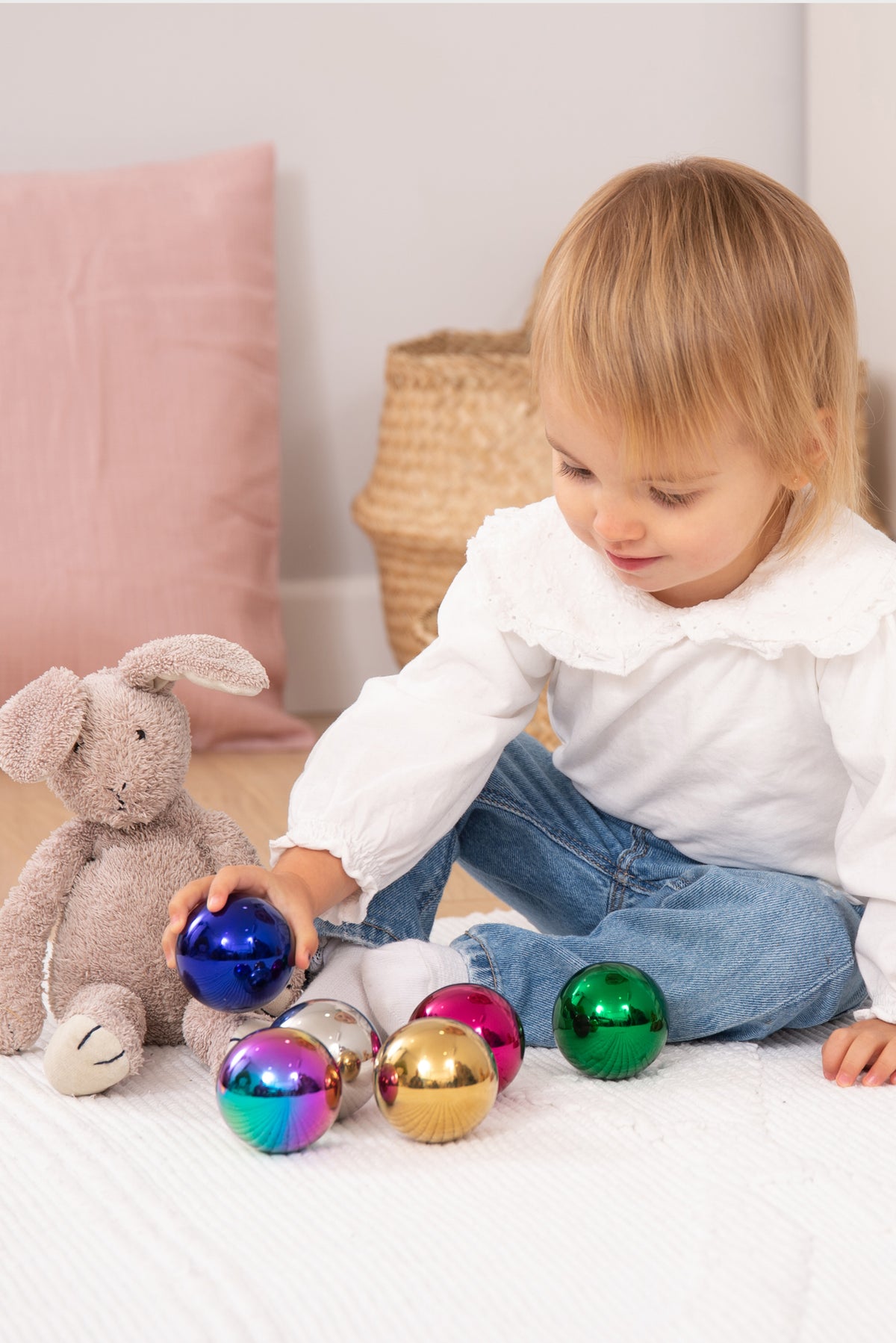 Tickit Sensory Steel Colour Mystery Balls Pk6