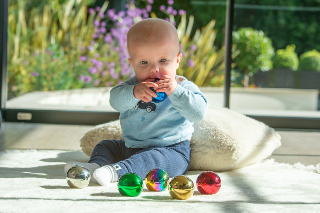 Tickit Sensory Steel Colour Mystery Balls Pk6