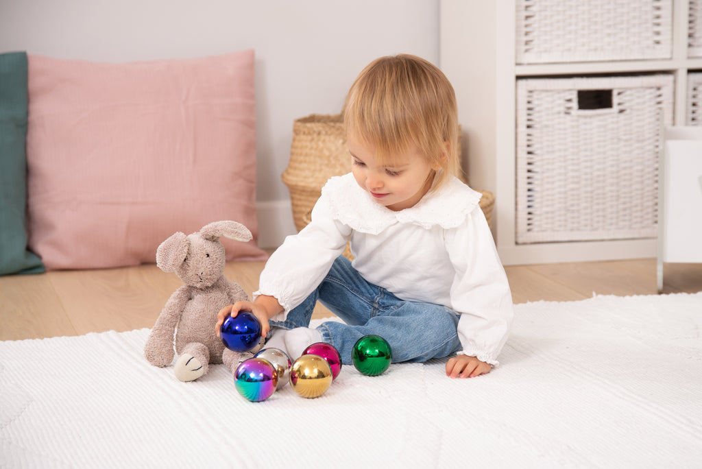 Tickit Sensory Steel Colour Mystery Balls Pk6