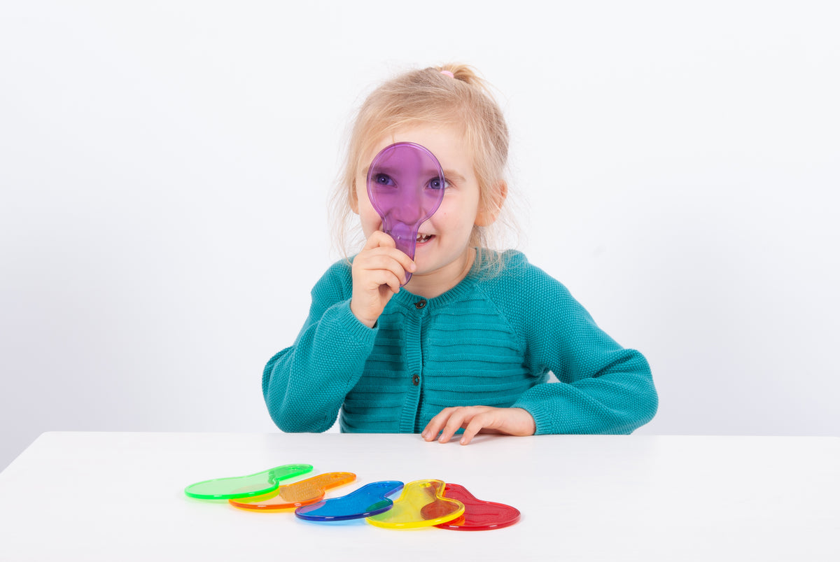 Tickit Translucent Colour Paddles Pk6