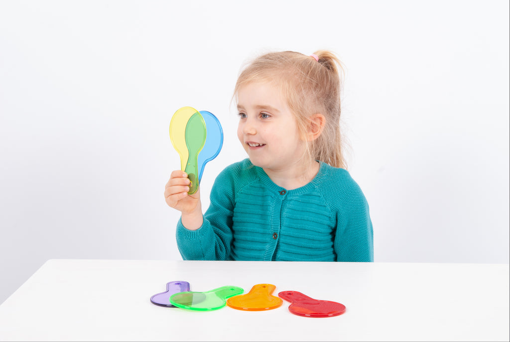Tickit Translucent Colour Paddles Pk6