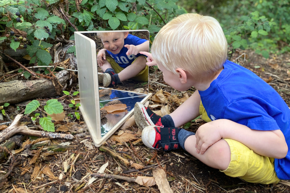 Tickit Wooden 4-Way Mirror FSC 100%