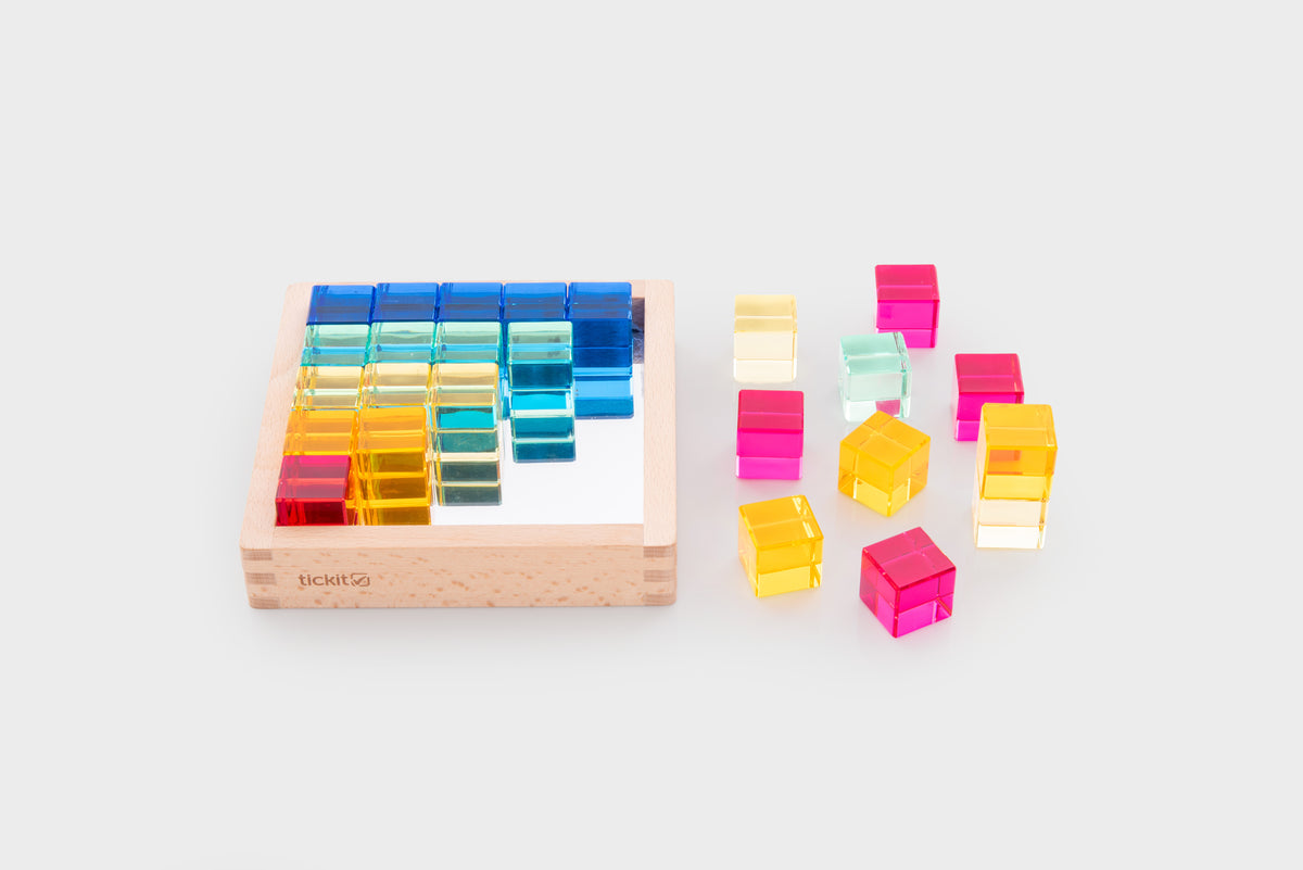 Tickit Gem Cube Mirror Tray Pk25 FSC 100%