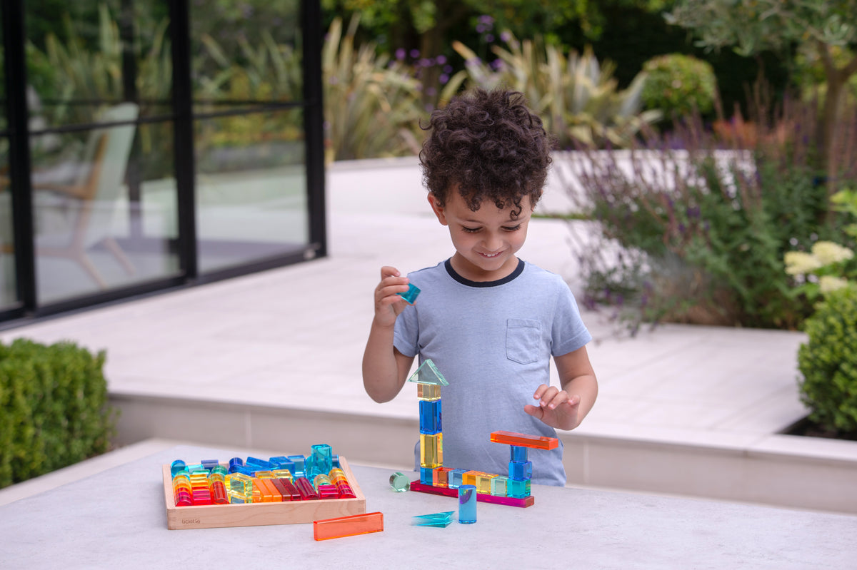 Tickit Gem Building Shapes Mirror Tray Pk72 FSC 100%