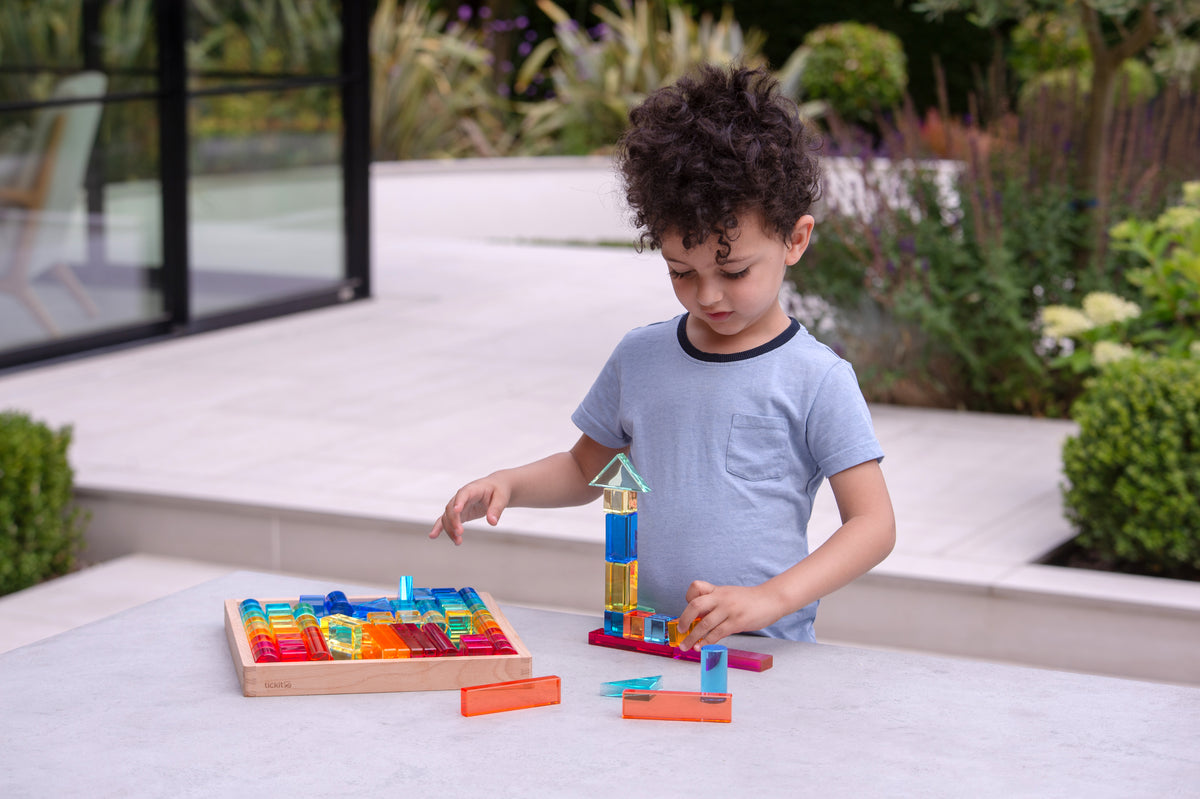 Tickit Gem Building Shapes Mirror Tray Pk72 FSC 100%
