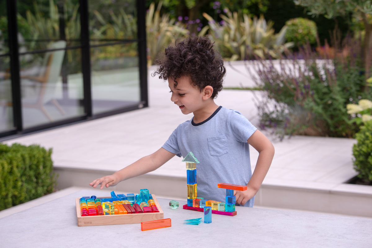 Tickit Gem Building Shapes Mirror Tray Pk72 FSC 100%