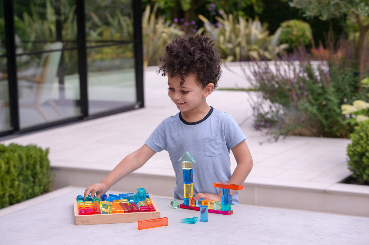 Tickit Gem Building Shapes Mirror Tray Pk72 FSC 100%