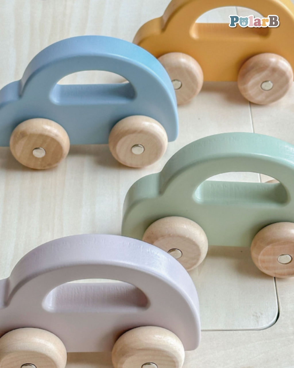 Tickit Wooden Car Light Brown