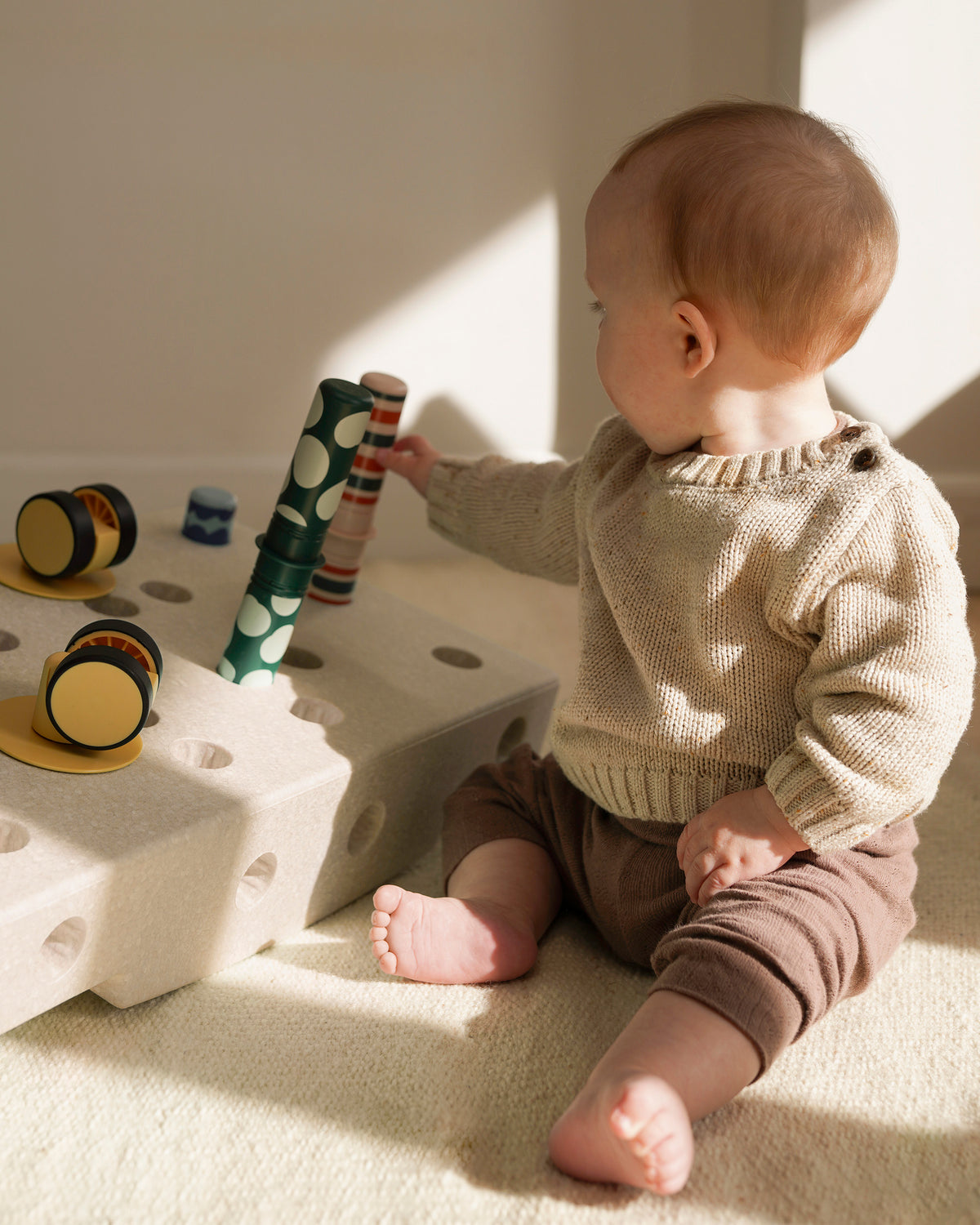 Modu Baby Activity Set Sand Grey / Honey Yellow