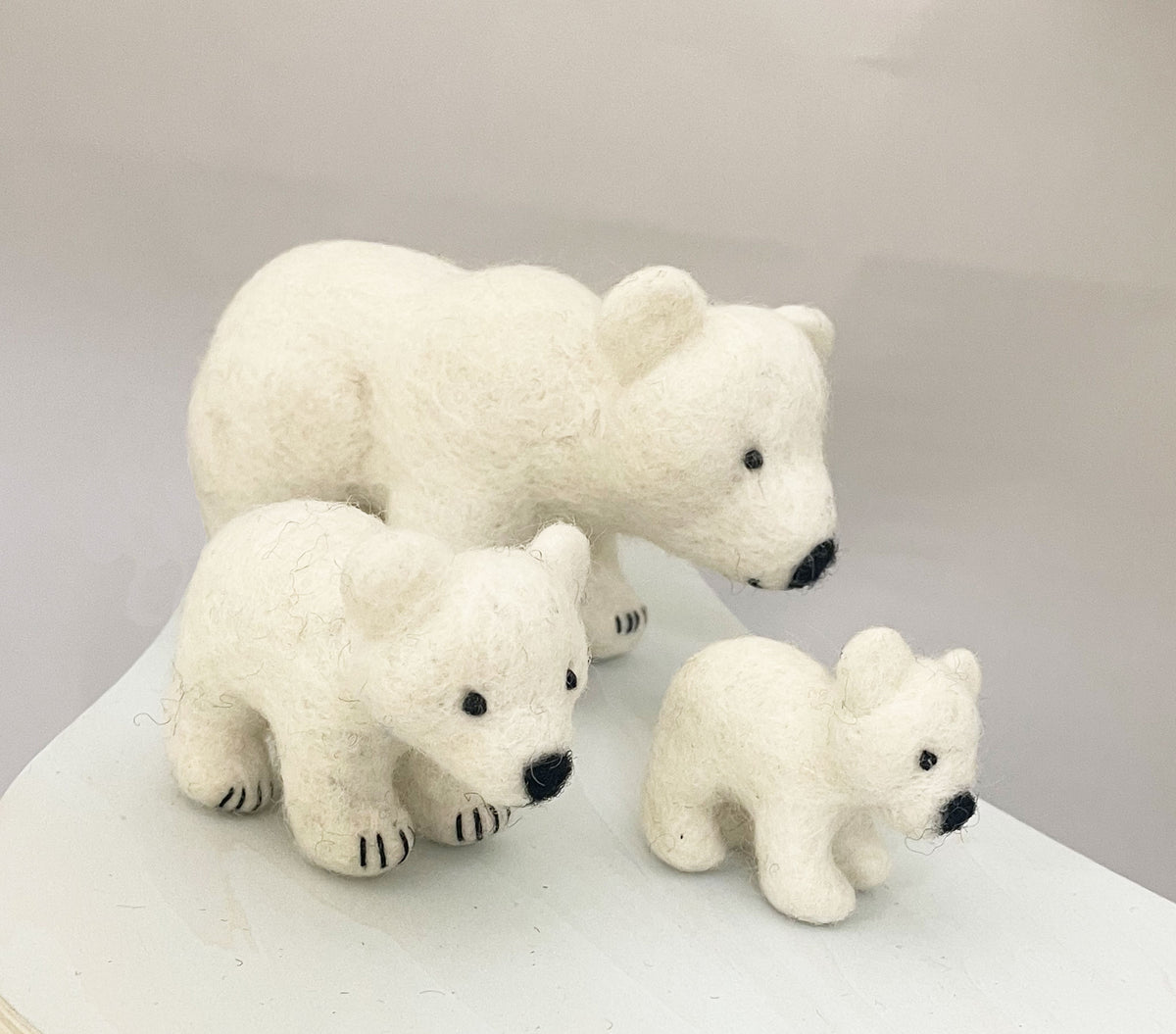 Papoose Polar Bear Family/3pc