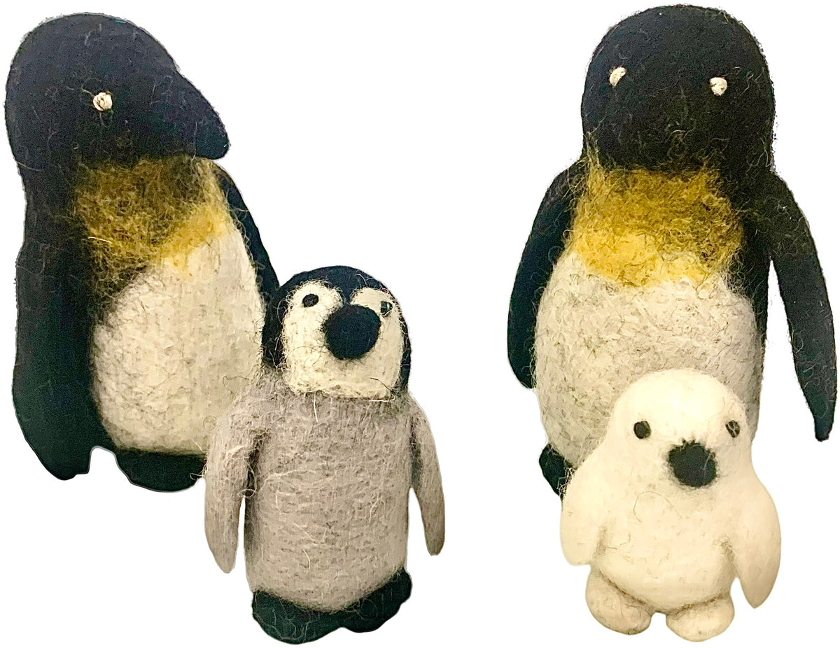 Papoose Penguin Family/4pc