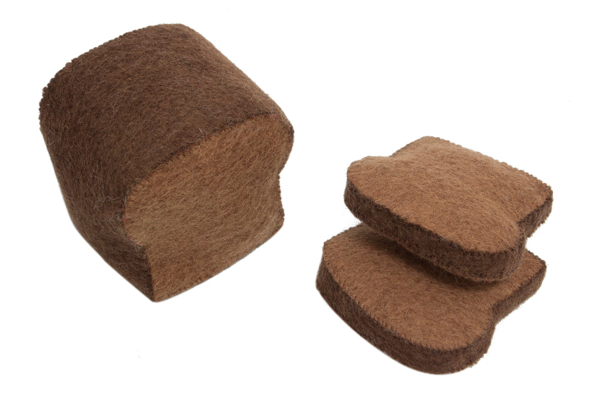Papoose Felt Food Bread Loaf +2 slices