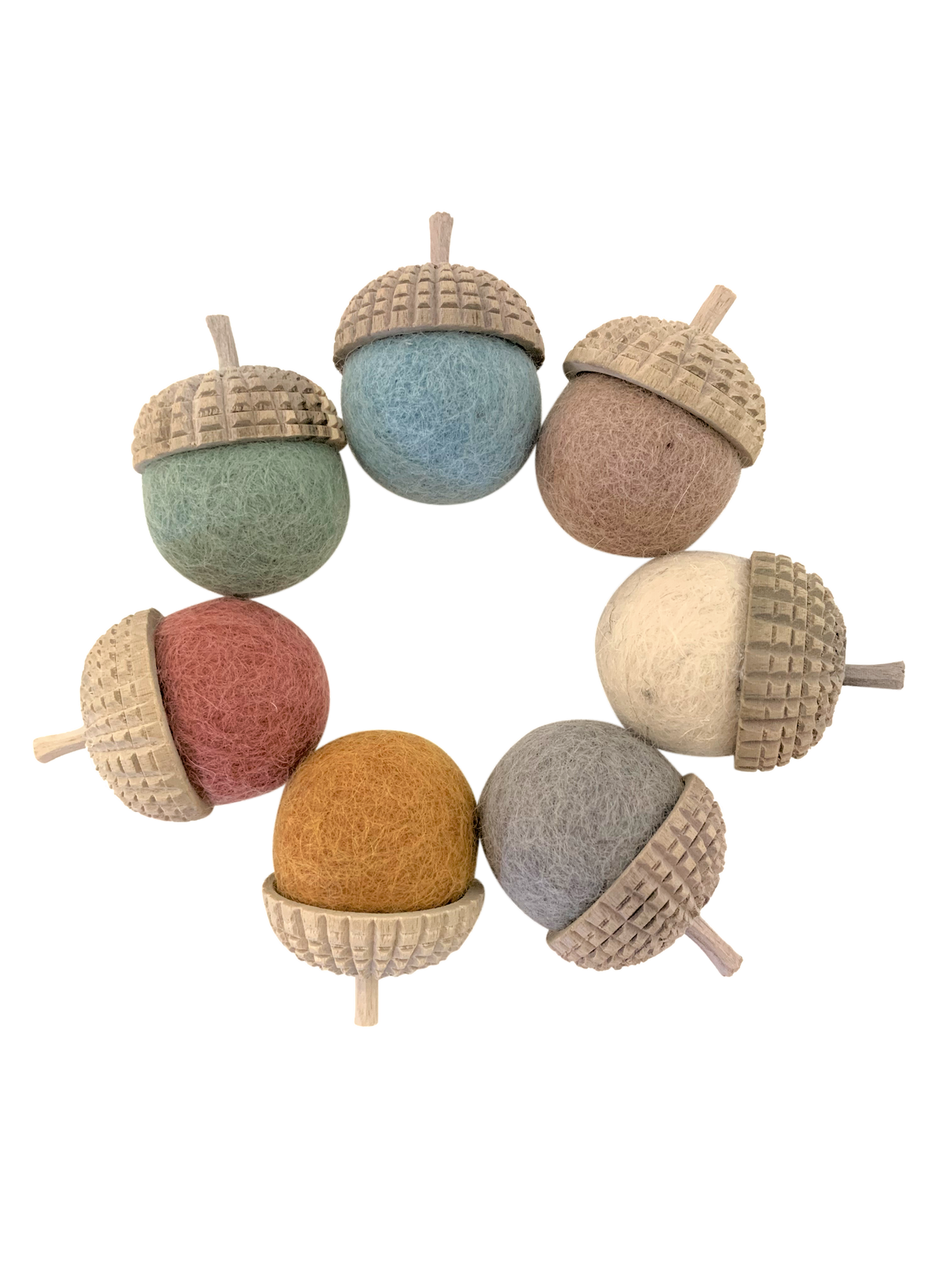 Papoose Earth Acorns/7pc