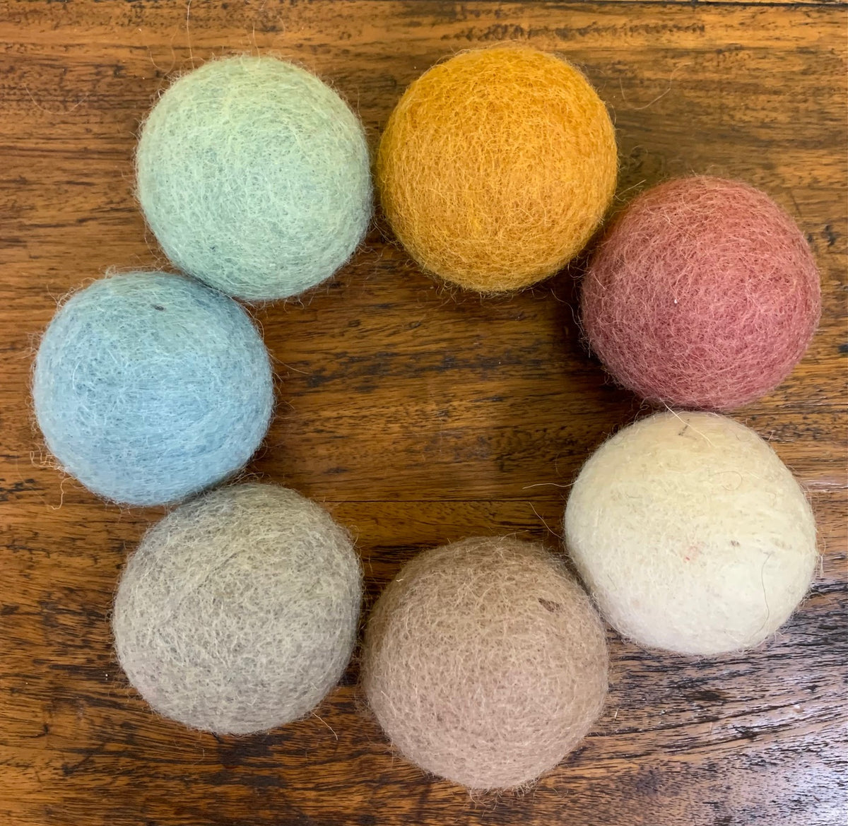 Papoose Earth Felt 5cm Balls/7pc