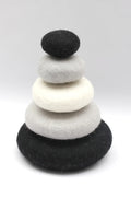 Papoose Achromatic Stack Pebbles/5pc