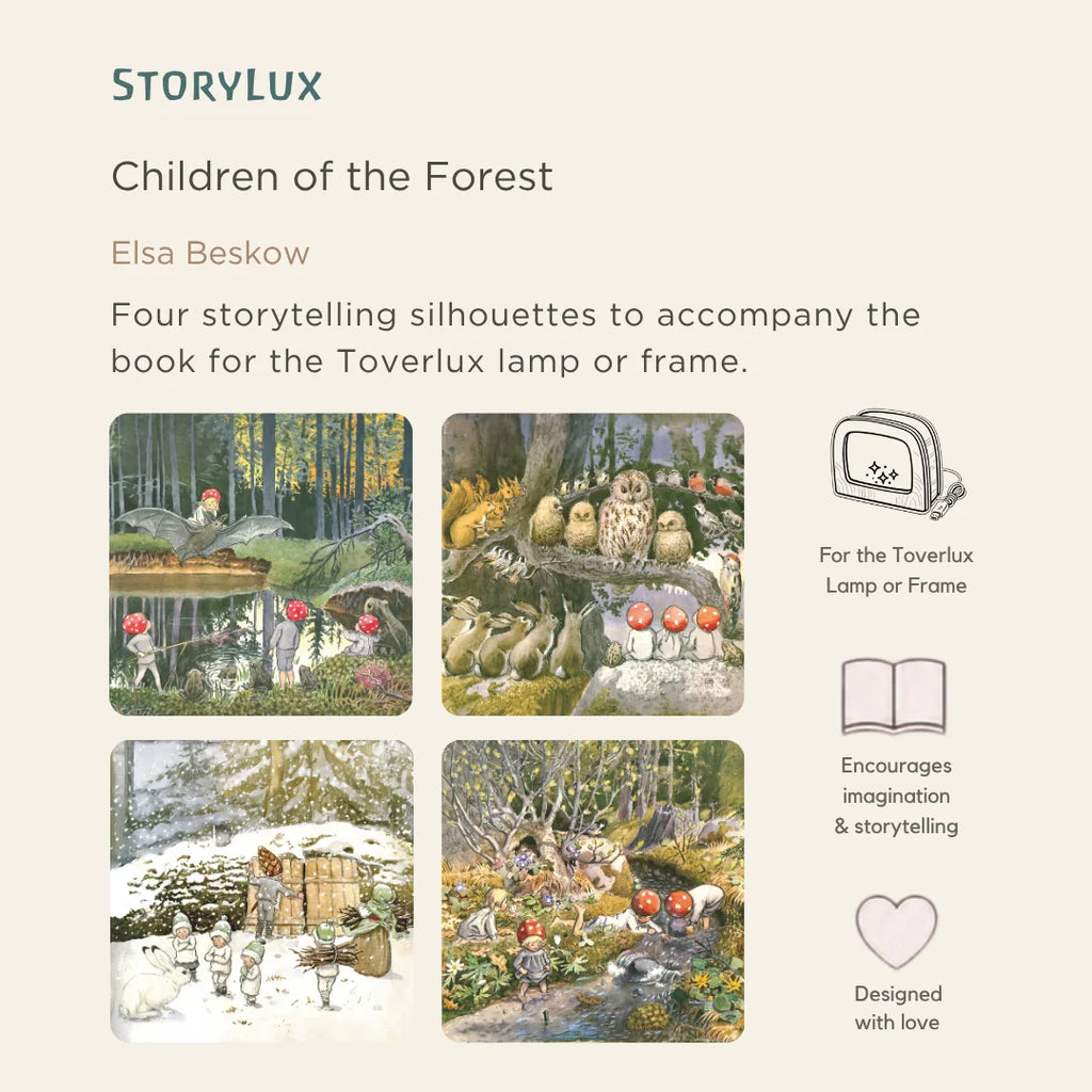 Toverlux Storylux Elsa Beskow Children of the Forest 4 Pcs