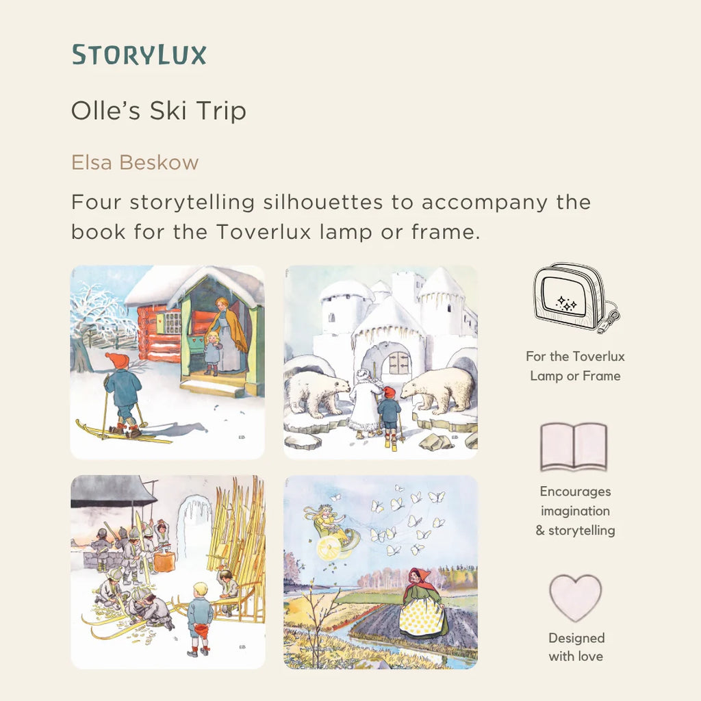 Toverlux Storylux Elsa Beskow Ollie's Ski Trip