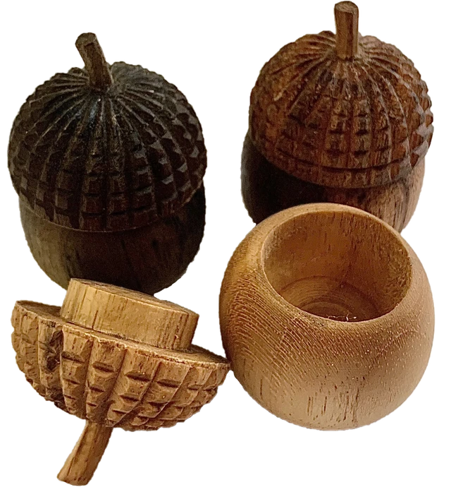 Papoose Mini WW Acorn Pots/6pc