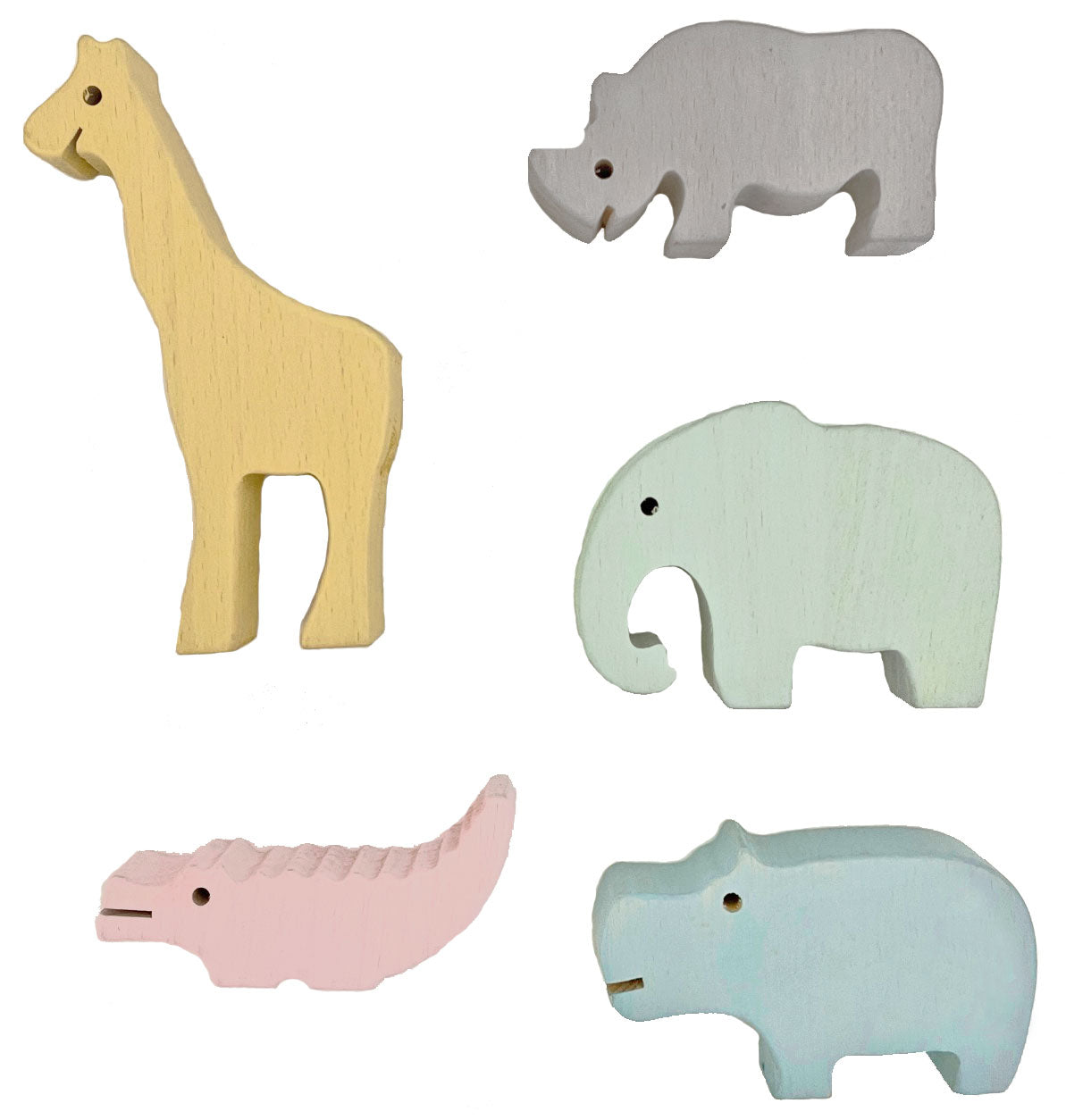 Papoose Wood Wild Life/5pc