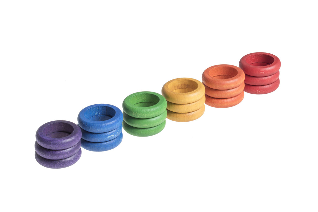Grapat Rings x 18 - 6 Colours
