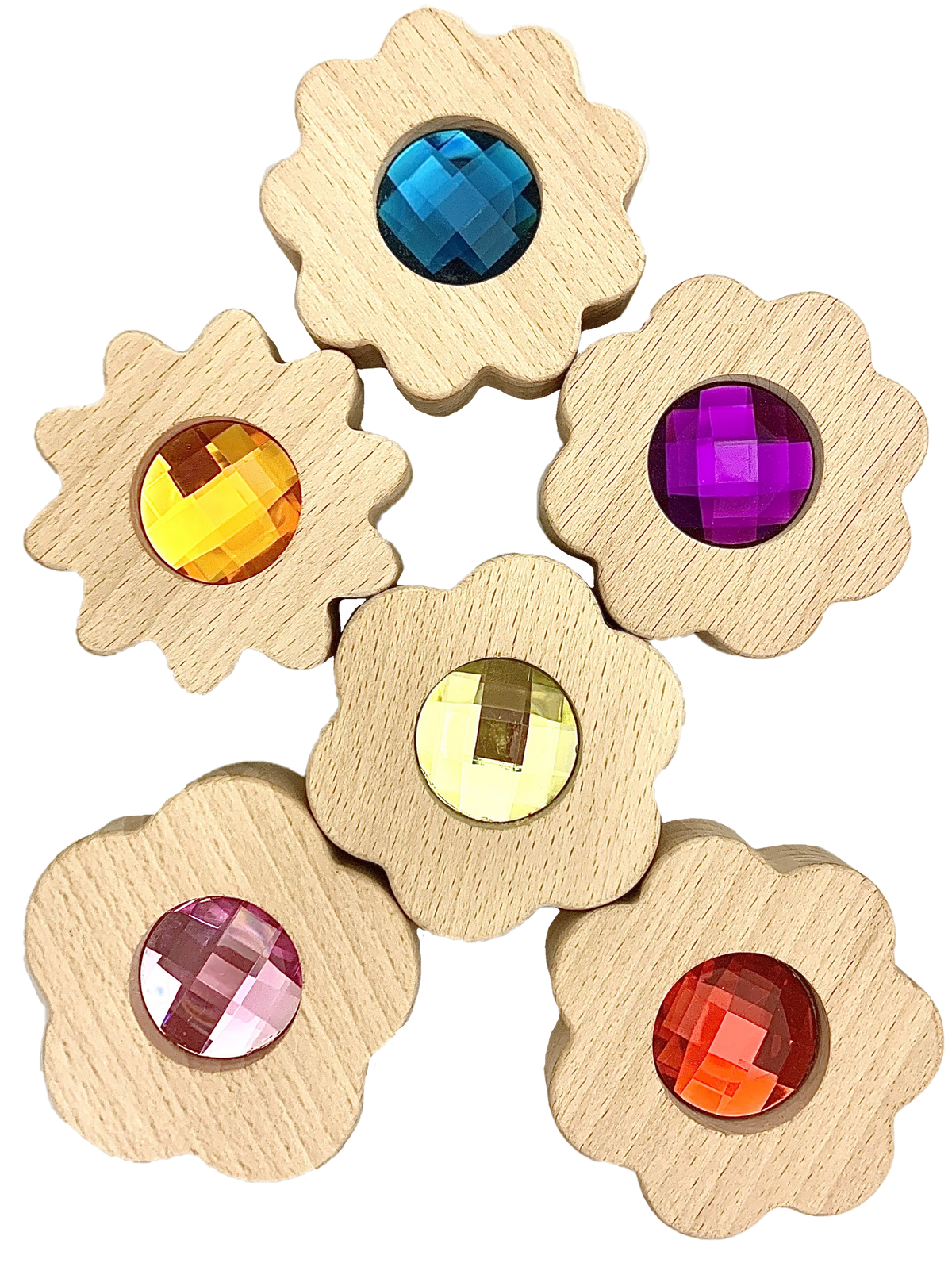 Papoose Gem Flowers/6pc